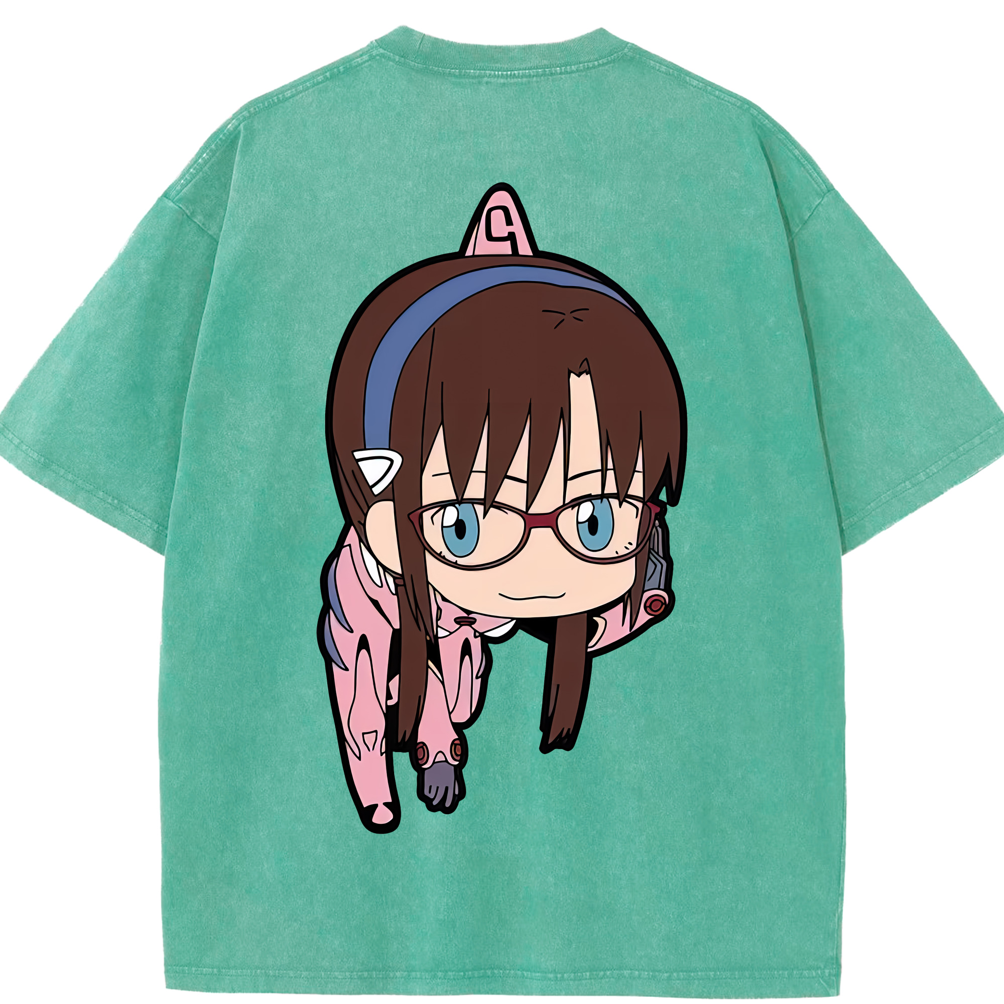（画像用） EVA 新世紀エヴァンゲリオン 綿100% ヴィンテージ風 半袖Tシャツ（背面プリント）